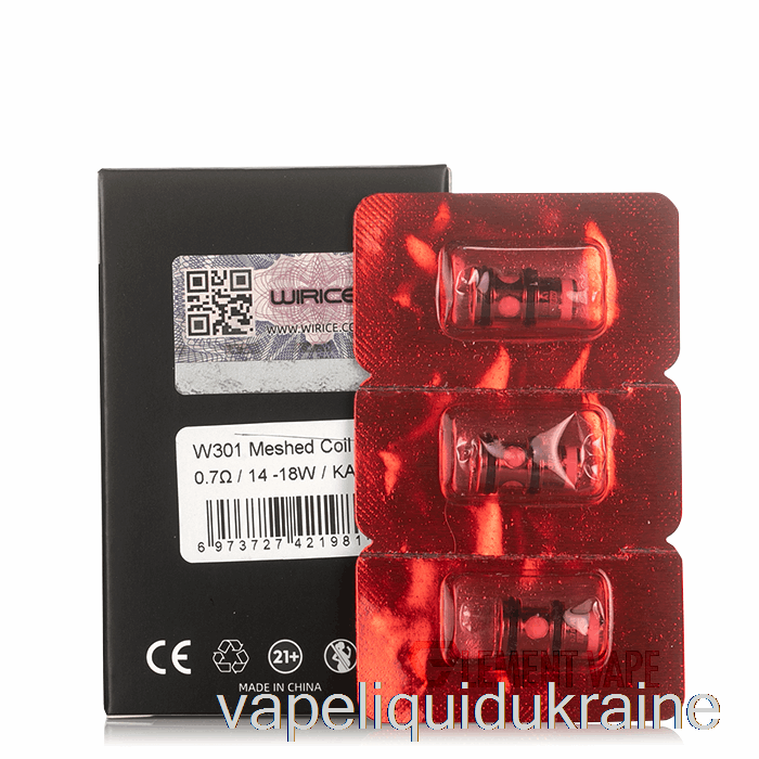 Vape Ukraine Hellvape x WIRICE Top Loading Replacement Coils 0.7ohm T3-01 Meshed Coils